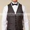 High quality vest waistcoat Men's designer V-Neck buttoned waistcoat Formal business waistcoat Polyester Customized waiter vests