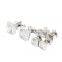 Sliver square Mens shirt button stud with cufflinks