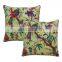 Bird Print Decorative Kantha Floral Cushion Covers Indian Handmade Kantha Cushion Cover Throw