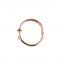 Rose gold coated stainless steel nail bangles suitable for lady