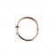 Rose gold coated stainless steel nail bangles suitable for lady