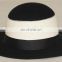 Black and white fedora hat, two tone fedora hat