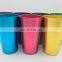 RETRO ALUMINUM TUMBLERS NON BREAKABLE CUPS SET OF 6