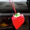 Strawberry fruits design folding shopping bags/promotion shapes of bag for shopping