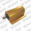 High power 75W golden aluminum housed fixed power resistor