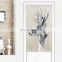 Modern Nordic Simple Fashion Print Cotton Linen Kitchen Door Curtains For Home Decor