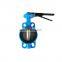 DN100 cast iron body Ductile disc plate  EPDM seat price list wafer butterfly valve with lever handle