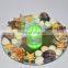 decorative glass mirror candle plate tray for wedding or party anniversary