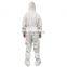 Consumable sterile anti infection Disposable Medical Personal hooded Isolation protective hazmat coverall suit level 2