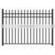 Hot Sale Xinhai #8 H 5 ft * W 6 ft Galvanized and Power Coated Steel Ornamental Fence Panel With Imperial Head