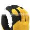 Washable custom impact gloves yellow color cheap work gloves