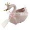 indoor pink animal swan shape ceramic garden flower plant planter pot