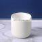 custom nordic cylinder small luxury decorative matte color empty geometric ceramic candle candle jar with lid