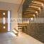Wood Steps Glass Railing System Stairs Floating Staircase