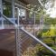 stainless steel glass railing design for balcony design