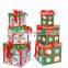 40X40cm Xmas Series Square Santa Claus Nested Empty Gift Box Packaging for Christmas