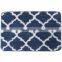 2022 latest design diamond shaped microfiber bath mat non slip bath rugs
