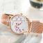 Hannah Martin 1324 Japan Quartz Movement 10D Red Plum Blossom Genuine Leather Female Watch Ladies Wristwatches Bracelet Watches