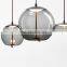 Nordic Glass LED Pendant Lights Dining Table Kitchen Bedside Hall Modern Minimalist Glass Ball LED Ceiling Pendant Lamp