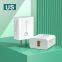 2022 Wholesale Quick Charge QC 3.0 USB Charger Dual Port Type C Wall Charger Adapter for Mobile Phone
