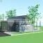 Modern Design Flatpack Container House with Garage Two Bedroom Container House Showroom Granny Flat