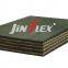 What is a layered fabric core conveyor belt?