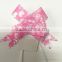 Printed matte coached pull ribbon bow and butterfly flower bow