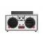 Customized printing portable audio player speaker with brass acoustic speaker 4500mAH innovative music wooden speaker