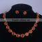 Dignified Crystal Chain Silver Fashion Jewelry Necklace Set