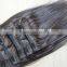 2015 Hot Selling Double Drawn Thick Ends Clip In Hair Extension