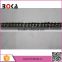 Latest design metal beads lace trim for wedding dress