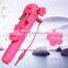 chirstmas gift for 2016,flower design style rk-mini 5 selfie stick wired monopod stick