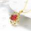 Gold Plating Jewalries Nacklaces Flower Shape Hollow Necklace