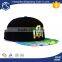 Design your own tie dyed 3d embroidery short brim snapback hat