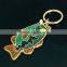 Hot Selling Metal Colorful Transparent Enamel Fish Keychain