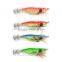 20 pcs 100mm 9g 3d eyes Mix Color artificial squid lures For octopus and squid