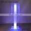 LED light party and wedding decorations new design crystal and acrylic flower stand wedding table centerpiece (MCP-072)