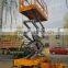 Self propelled mini scissor lift for clean window