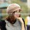 4 Colors Available Warm Knit Winter Wool Rabbit Fur Women Hat Beret Stock