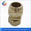 ITS-130 cnc machining brass parts or brass pipe fitting