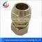 ITS-130 cnc machining brass parts or brass pipe fitting