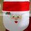 Christmas Happy Santa Toilet Seat Cover Matt and Rug Set