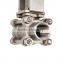3 PC butt welding ball valve with pneumatic actuator