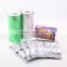 JC accept custom order aluminum foil laminated packaing film roll,food packaging metalized opp film