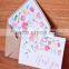 Print floral paper pocket envelopes and cards