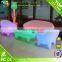 Outdoor led furniture set / plastic bar furiture set