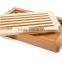 Bamboo Bread Cutting Board with Crumb Catcher 14.5 x 9.4 x 1.3inch eco-friendly bamboo bread slicer