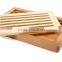 Bamboo Bread Cutting Board With Crumb Catcher 14.5 x 9.4 x 1.3inch Eco-friendly Bamboo Bread Slicer