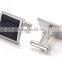 Framed Black Carbon Fiber Cufflinks