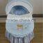 Baby natural maize moses wicker many color basket set with metal stand